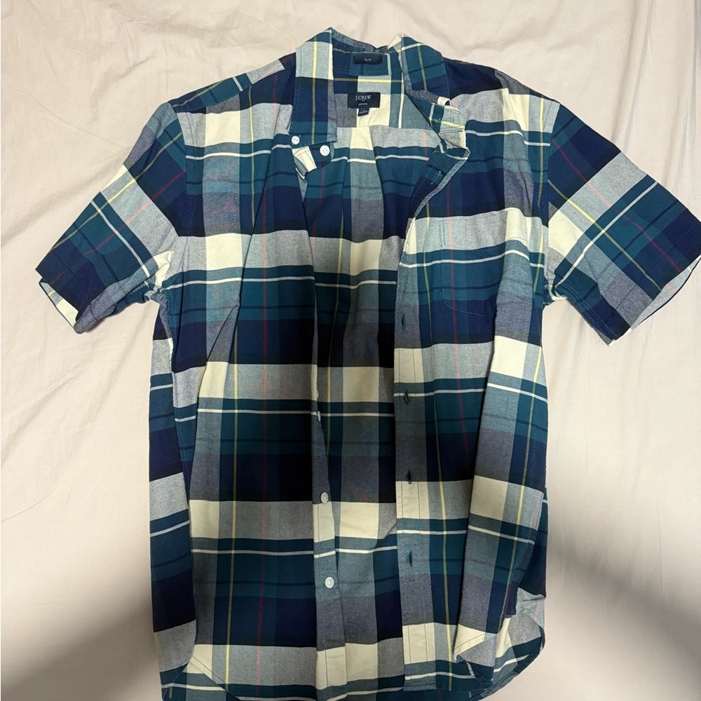 J. Crew Multicolor Plaid Button Down Shirt